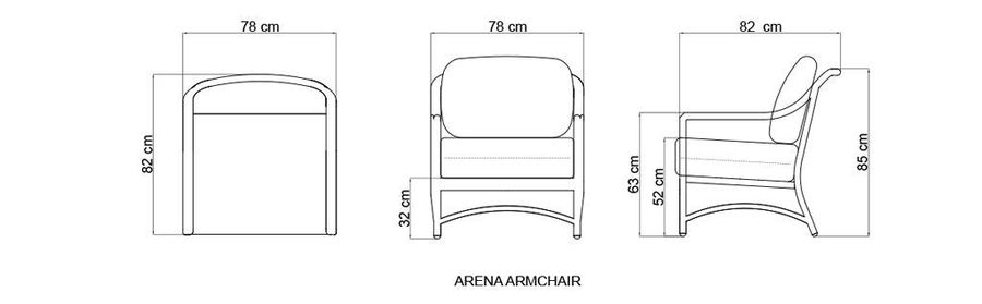 Плетеное кресло Skyline Design Arena Armchair