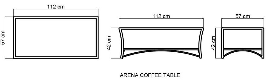 Плетеный стол Skyline Design Arena Coffee Table