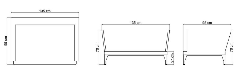 Двухместный диван Skyline Design Brafta Sofa