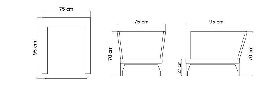 Садовое кресло Skyline Design Brafta Silllon