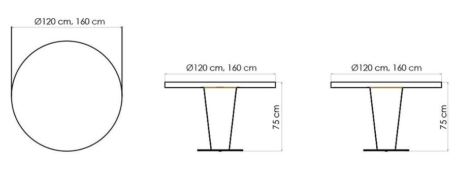 Круглый стол Skyline Design Dynasty Mesa Redonda