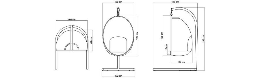 Шикарные качели Skyline Design Dynasty Hanging Chair