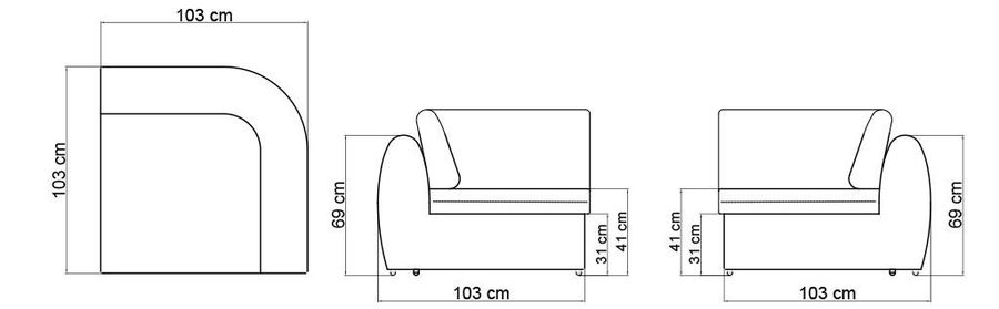 Модульный диван Skyline Design Dynasty Moduls