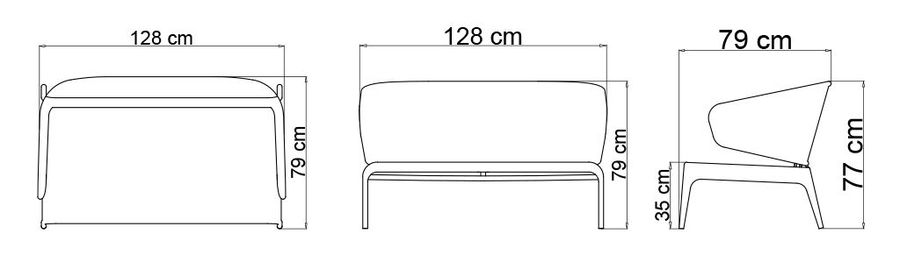 Двухместный диван Skyline Design Journey Sofa