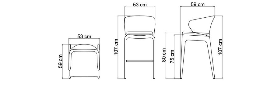 Барный стул Skyline Design Journey Barstool