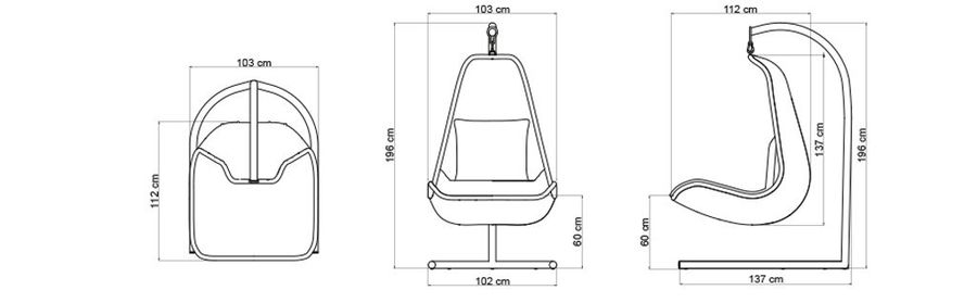 Удобные качели Skyline Design Celeste Hanging