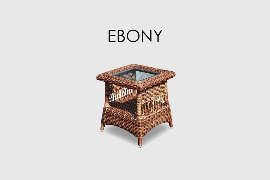 Квадратный столик Skyline Design Ebony Side Table