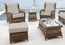 Уличная банкетка Skyline Design Ebony Ottoman