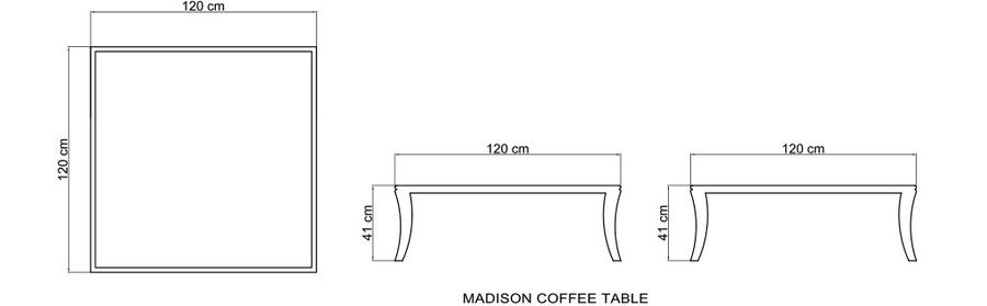 Квадратный стол Skyline Design Madison Coffee Table