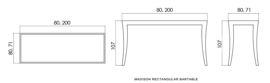 Барный стол Skyline Design Madison Bar Table