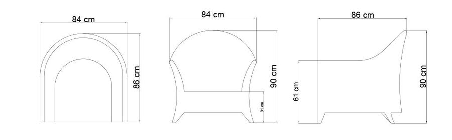 Лаконичное кресло Skyline Design Malta Armchair