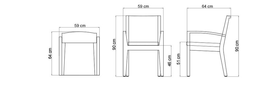 Обеденный стул Skyline Design Nevada Dining Armchair