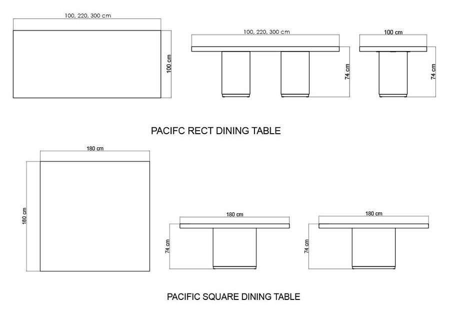 Плетеный стол Skyline Design Cuatro Pacific Dining Table