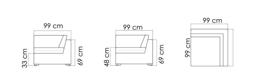 Модульный диван Skyline Design Castries Modulo