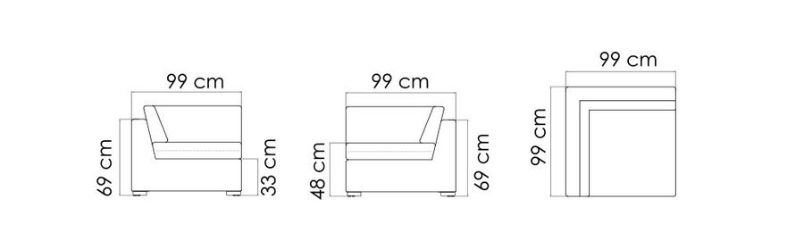 Модульный диван Skyline Design Castries Modulo