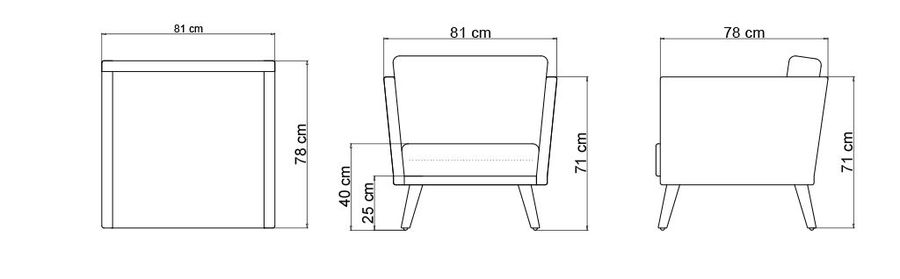 Садовое кресло Skyline Design Pob Armchair