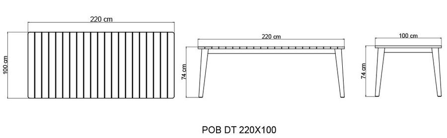 Деревянный стол Skyline Design Pob Dining Table