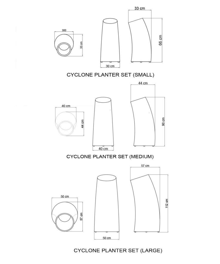 Кашпо для цветов Skyline Design Planter Cyclone