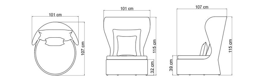 Плетеное кресло Skyline Design Drone Armchair