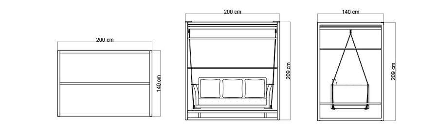 Большие качели Skyline Design Olivia Hanging Chair