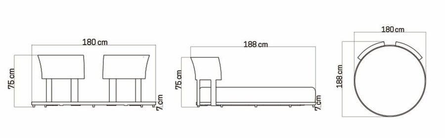 Круглая кровать Skyline Design Windsor Daybed