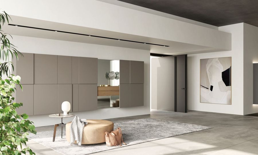 Элегантная гардеробная Turati T4 Entrance And Living Closet 02