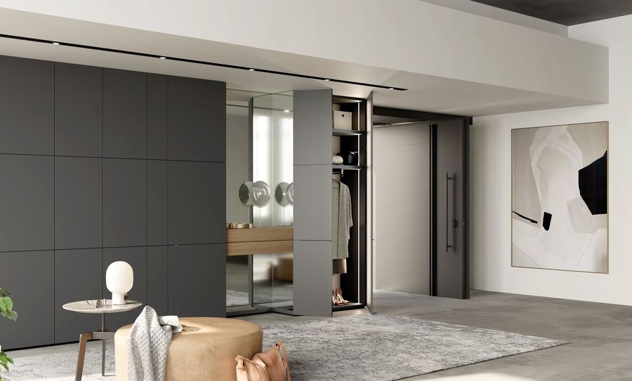 Роскошная гардеробная Turati T4 Entrance And Living Closet 01