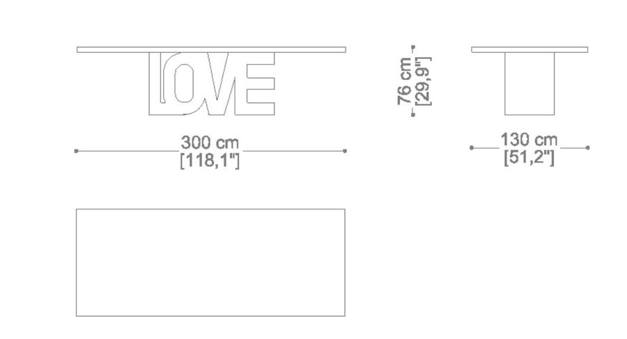 Обеденный стол Erba Love Dining Table