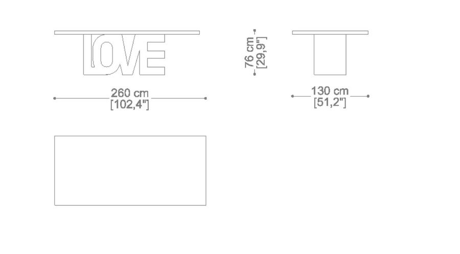 Обеденный стол Erba Love Dining Table