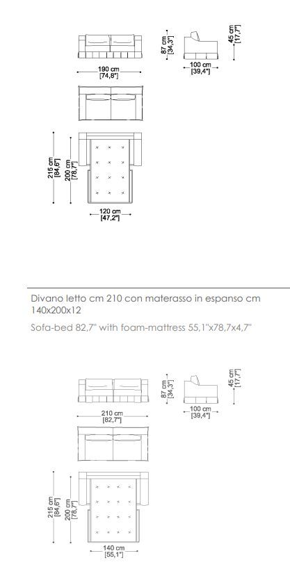 Диван-кровать Erba Indizio Bed Version