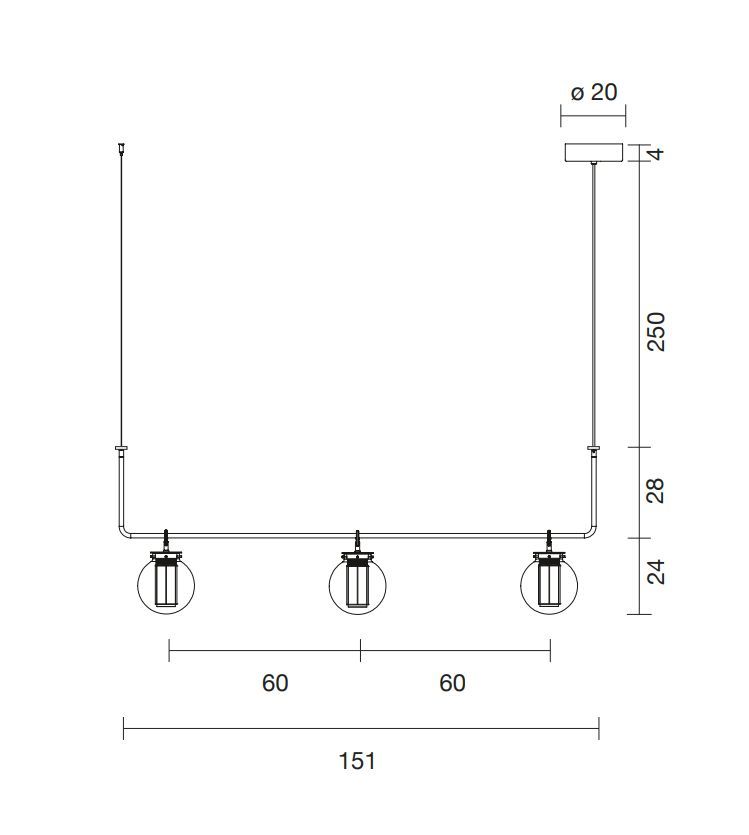 Подвесная люстра Parachilna Bai Chandelier III