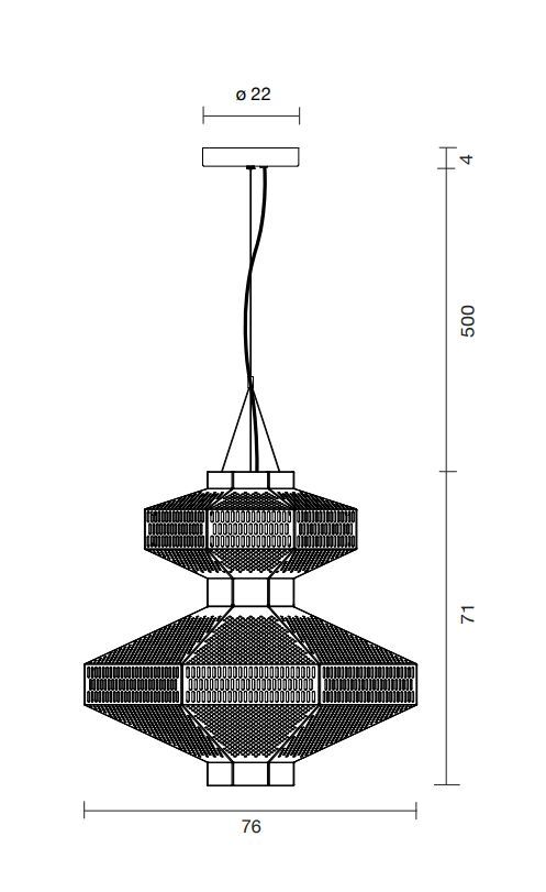 Дизайнерский светильник Parachilna Ma-Rock T GR