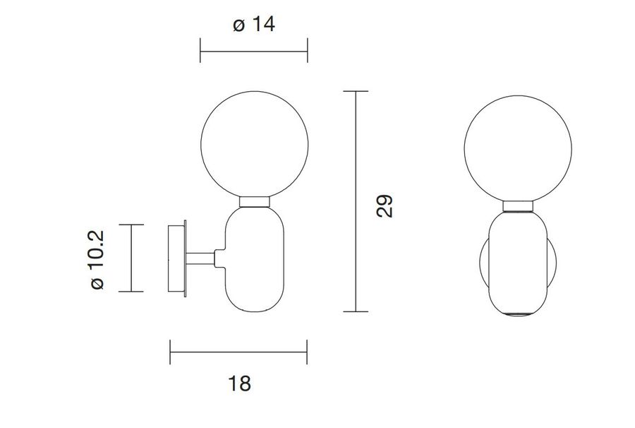 Настенный светильник Parachilna Aballs A