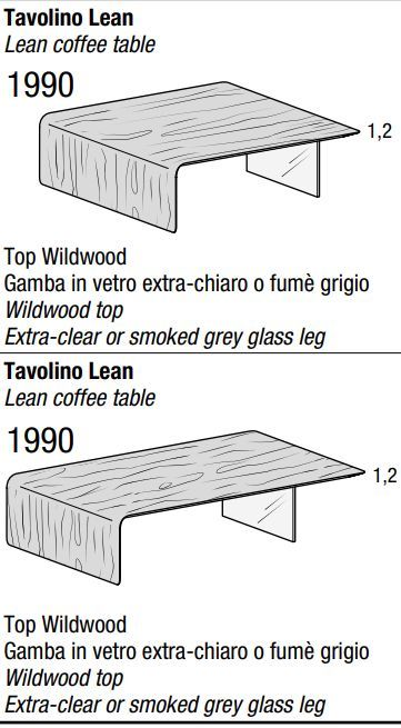 Дизайнерский столик Lago Lean Coffee Table