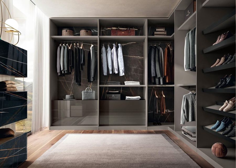 Элегантная гардеробная Lago Outfit Walk-In-Closet