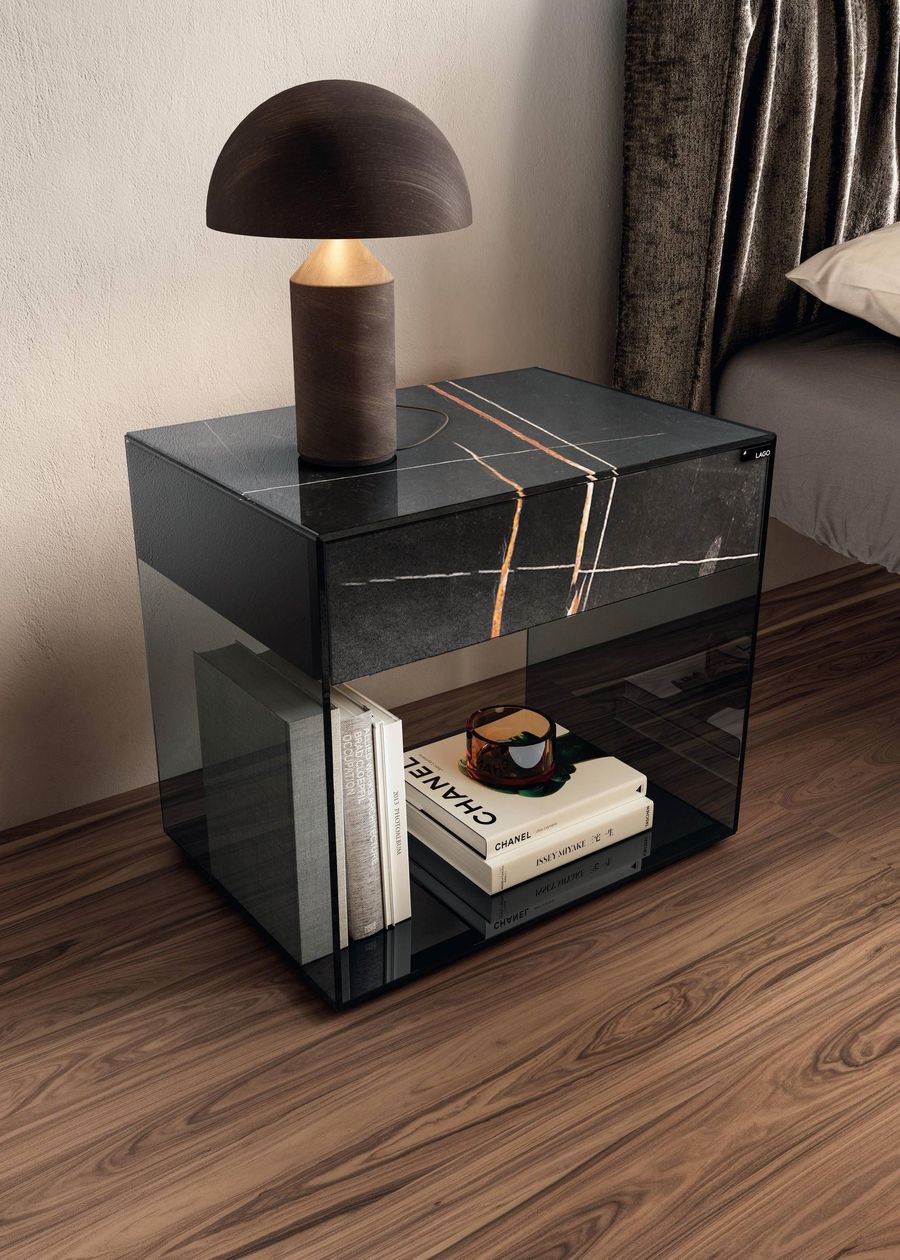 Стильная тумба Lago UpGlass Bedside Tables