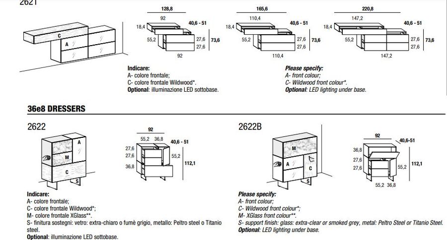 Стильный комод Lago 36e8 Dresser