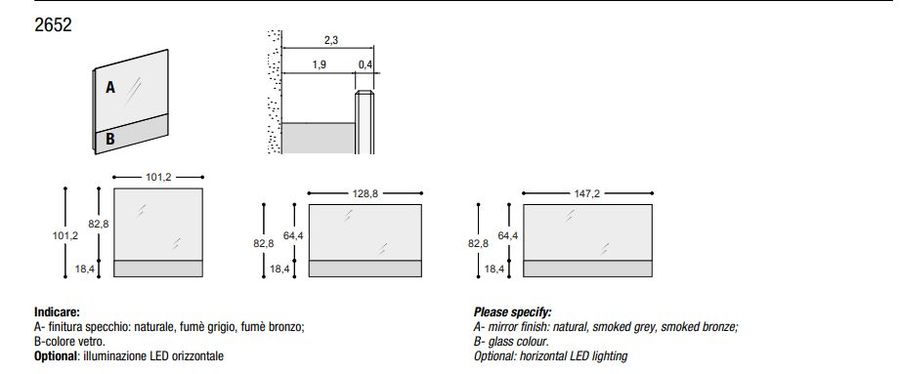 Дизайнерское зеркало Lago 36e8 Mirror