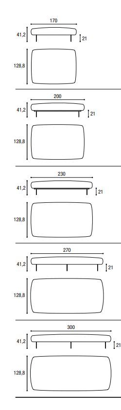 Стильный диван Lago Air Soft Free Sofa