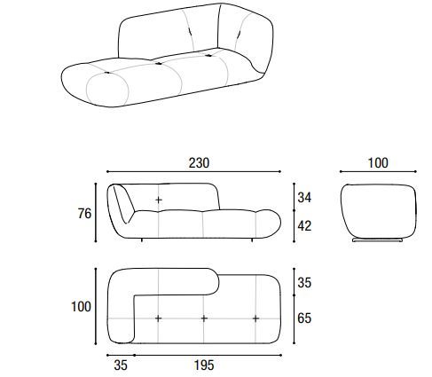 Шикарный диван Lago Happening Sofa