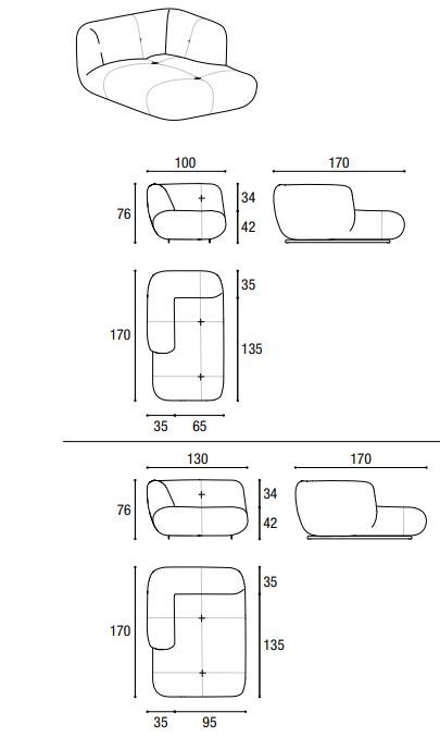 Шикарный диван Lago Happening Sofa