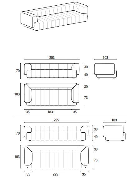 Модульный диван Lago Hero Sofa