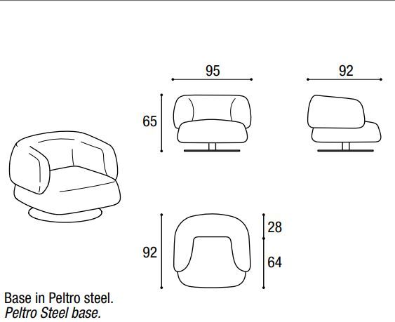 Шикарное кресло Lago Zeppelin Armchair