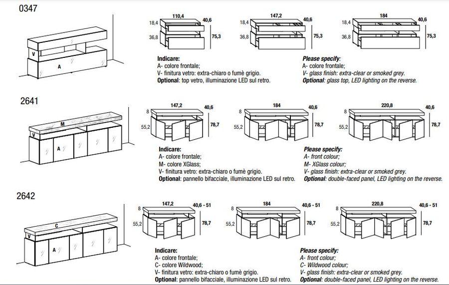 Элегантный буфет Lago Air Sideboard