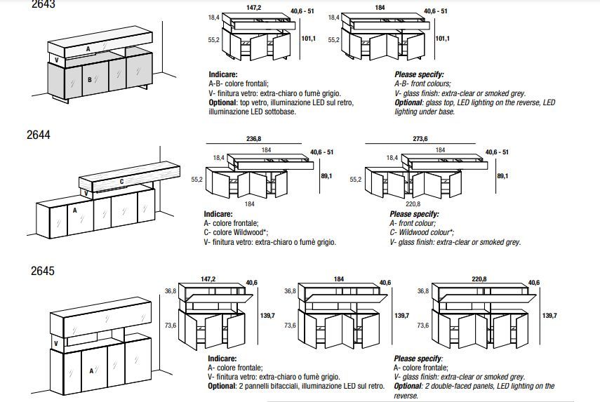 Элегантный буфет Lago Air Sideboard