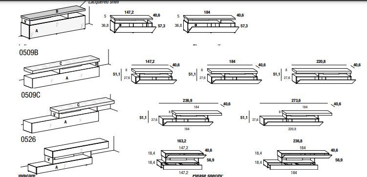 Тумба для ТВ Lago Air Tv Unit