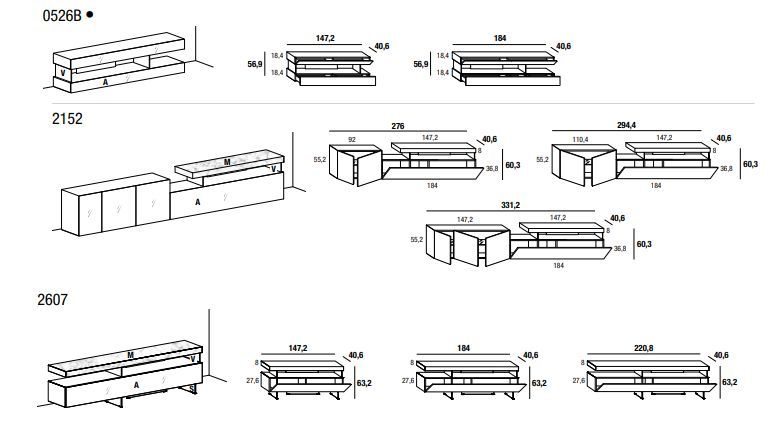 Тумба для ТВ Lago Air Tv Unit