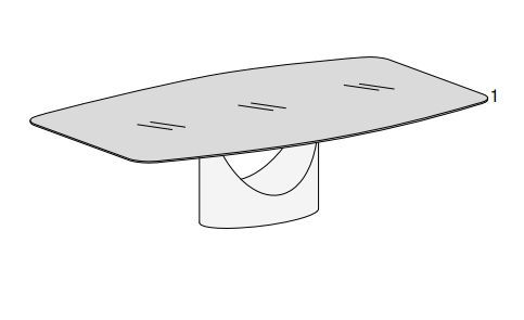 Дизайнерский стол Lago U Table