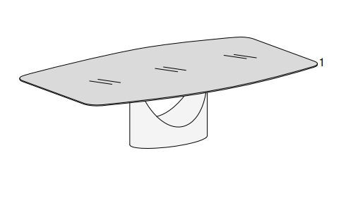 Дизайнерский стол Lago U Table