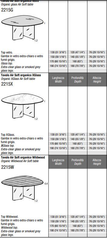 Дизайнерский стол Lago Air Slim Table